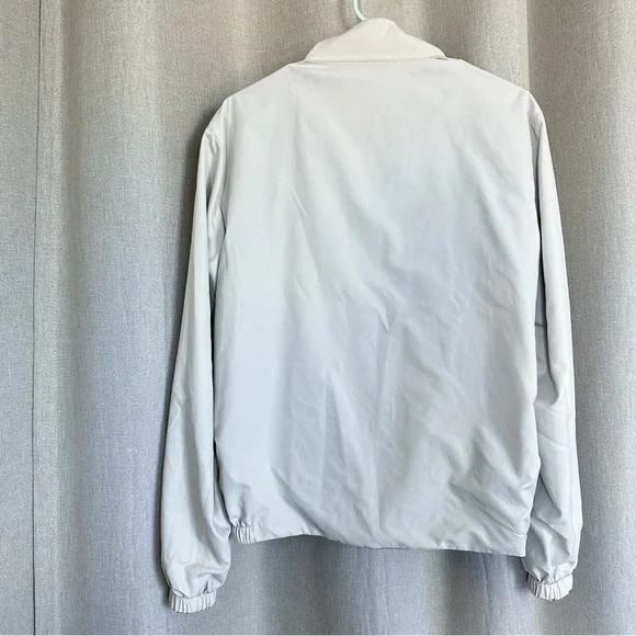 Adolfo Dominguez Reversible Navy Blue Ivory Harringtone Jacket S